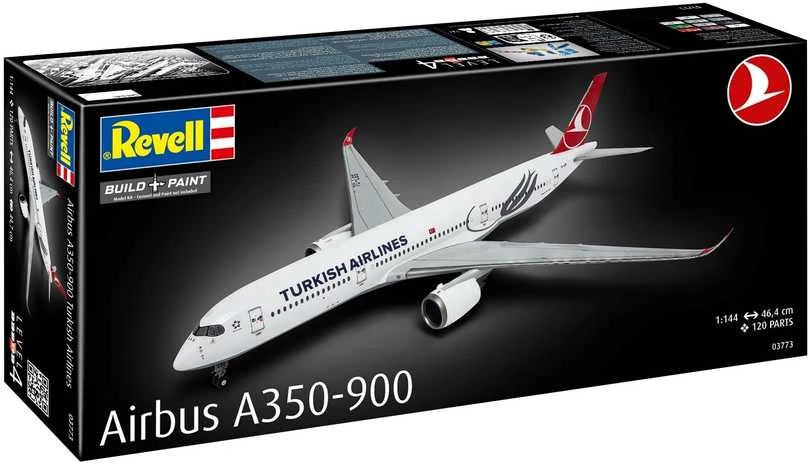 Revell Airbus A350-900 Turkish Airlines 1/144 plastikinis lėktuvo modelis