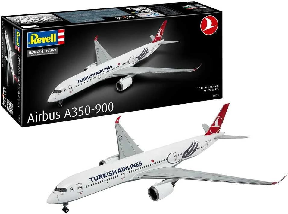 Revell Airbus A350-900 Turkish Airlines 1/144 plastikinis lėktuvo modelis