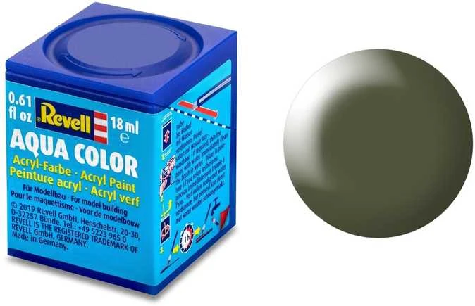 Revell Aqua Color dažai – alyvuogių žalia, satininė, 18 ml (36361)