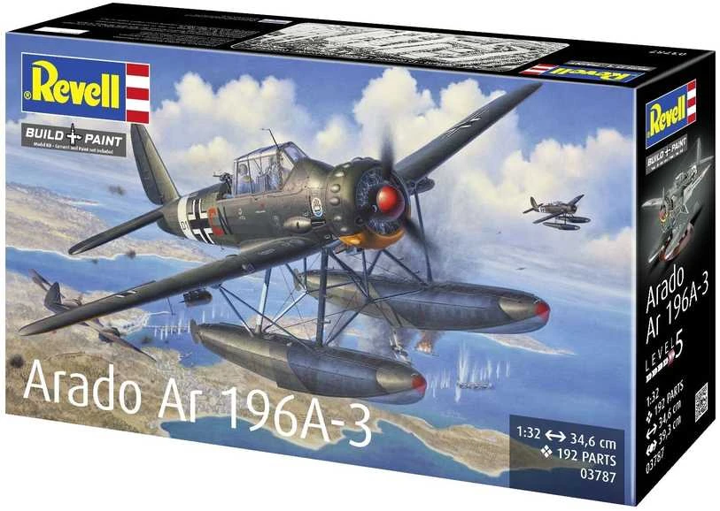 Revell Arado Ar 196A-3 hidroplanas 1/32 – plastikinis surinkimo rinkinys