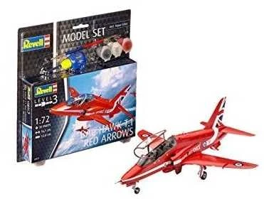 Revell BAe Hawk T.1 Raudona Arrows dovanų komplektas 1/72 (64921)