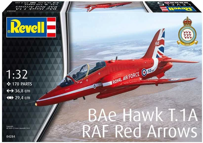 Revell BAe Hawk T.1A Raudona Arrows RAF 1/32 plastikinis modelis