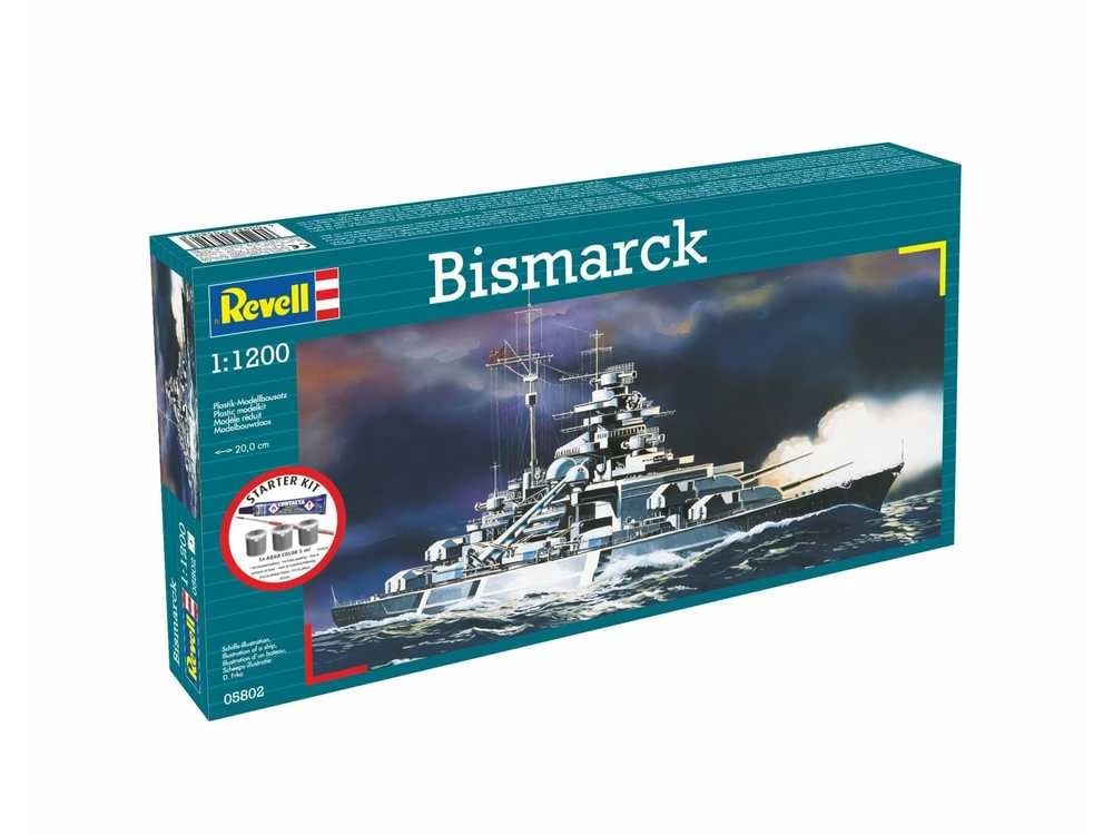 Revell Bismarck laivo modelio dovanų rinkinys 1:1200