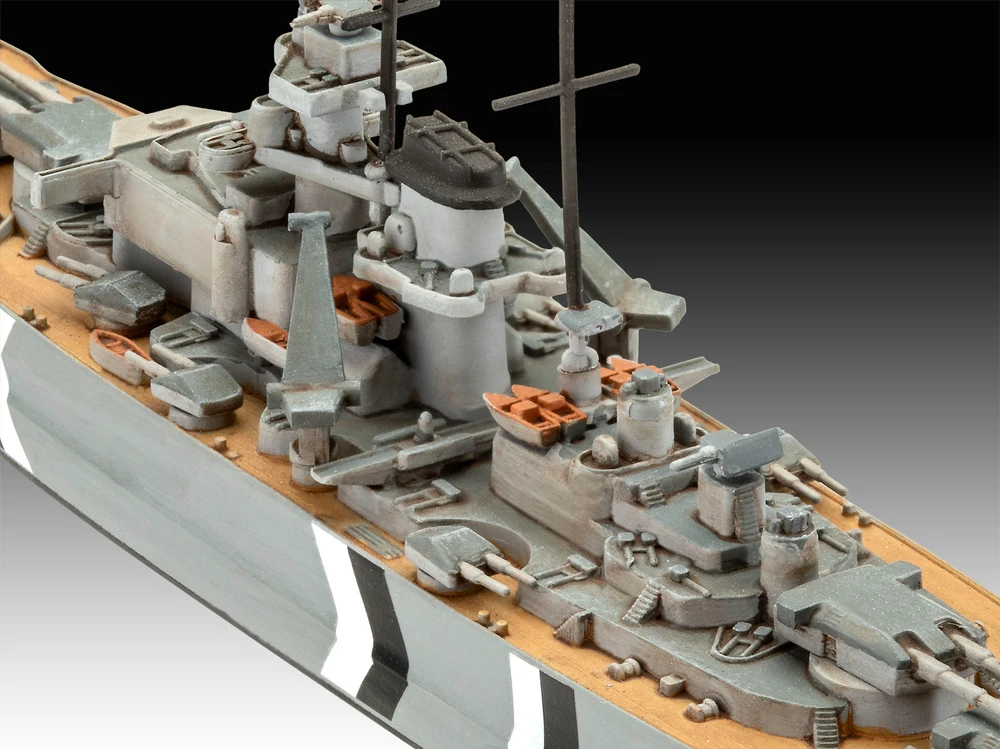 Revell Bismarck mūšinio laivo dovanų rinkinys 1:700 & 1:1200 su dažais