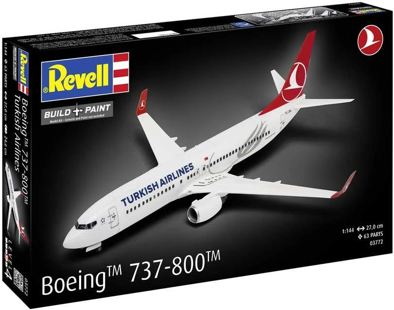 Revell Boeing 737-800 Turkish Airlines 1:144 plastikinis surinkimo rinkinys