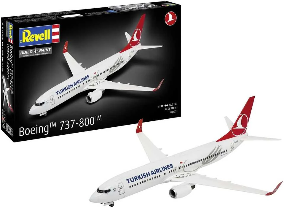 Revell Boeing 737-800 Turkish Airlines 1:144 plastikinis surinkimo rinkinys