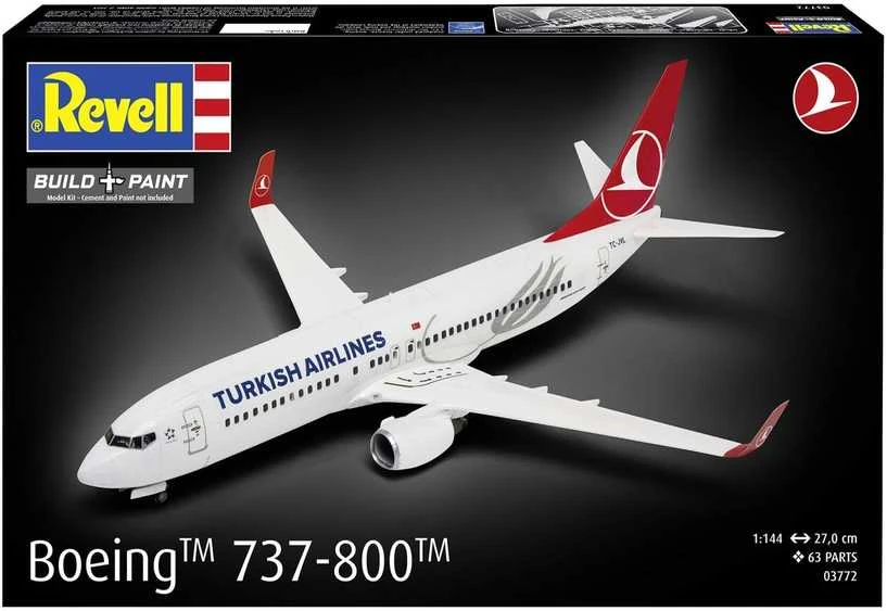 Revell Boeing 737-800 Turkish Airlines 1:144 plastikinis surinkimo rinkinys
