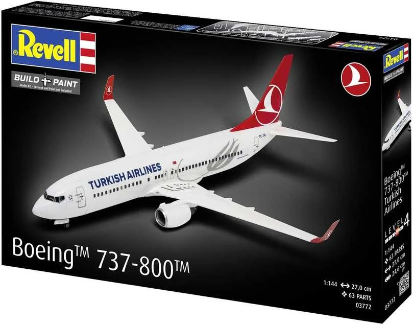 Revell Boeing 737-800 Turkish Airlines 1:144 plastikinis surinkimo rinkinys