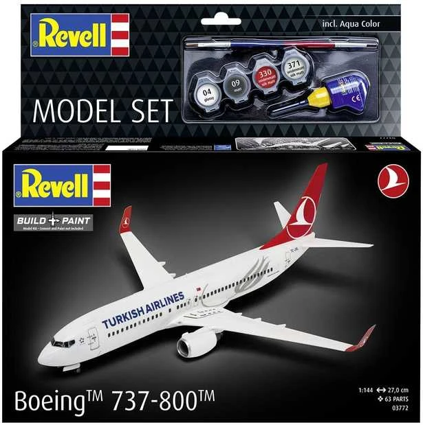 Revell Boeing 737-800 Turkish Airlines rinkinys 1/144, plastikinis modelis