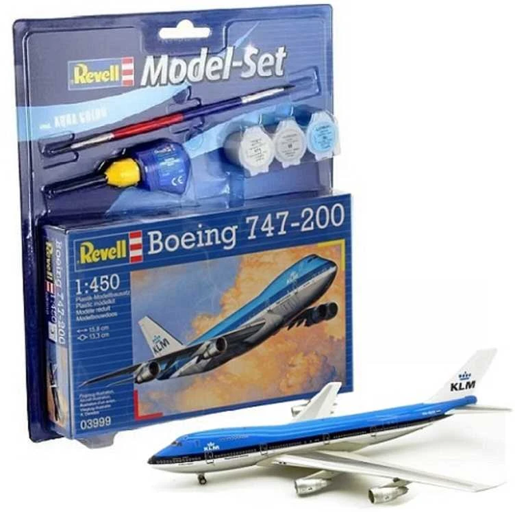 Revell - Boeing 747-200 dovanų komplektas, 1/450, 63999