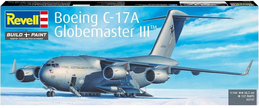Revell Boeing C-17A Globemaster III surenkamas modelis 1:144