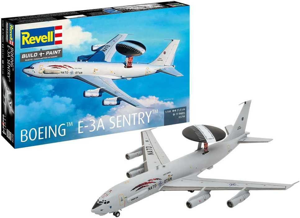 Revell Boeing E-3A Sentry 1/144 plastikinis lėktuvo rinkinis