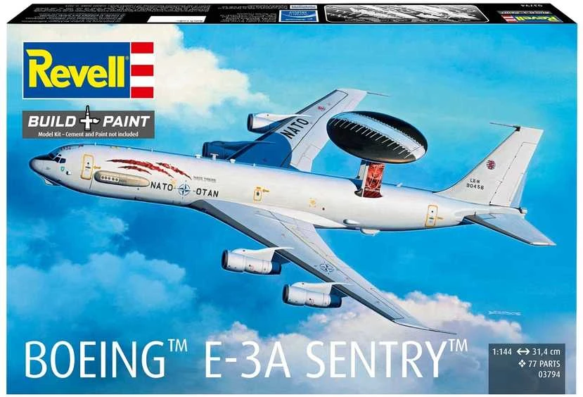 Revell Boeing E-3A Sentry 1/144 plastikinis lėktuvo rinkinis