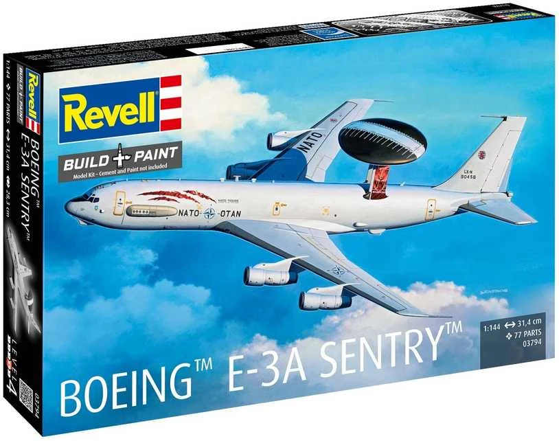 Revell Boeing E-3A Sentry 1/144 plastikinis lėktuvo rinkinis