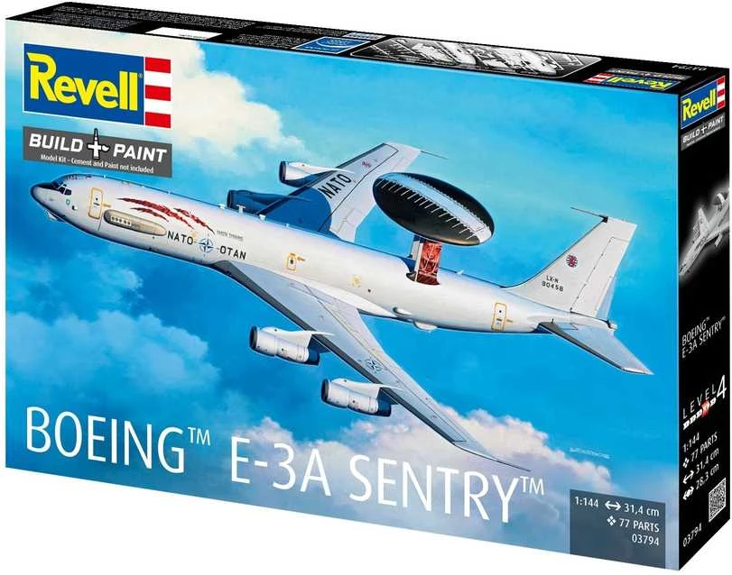 Revell Boeing E-3A Sentry 1/144 plastikinis lėktuvo rinkinis