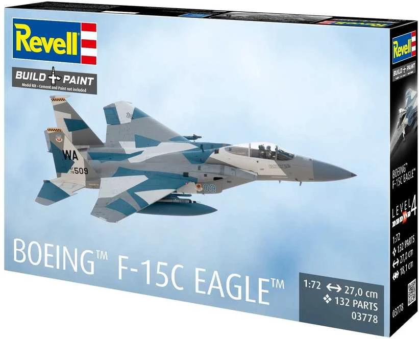 Revell Boeing F-15C Eagle 1/72 plastikinis lėktuvo modelis