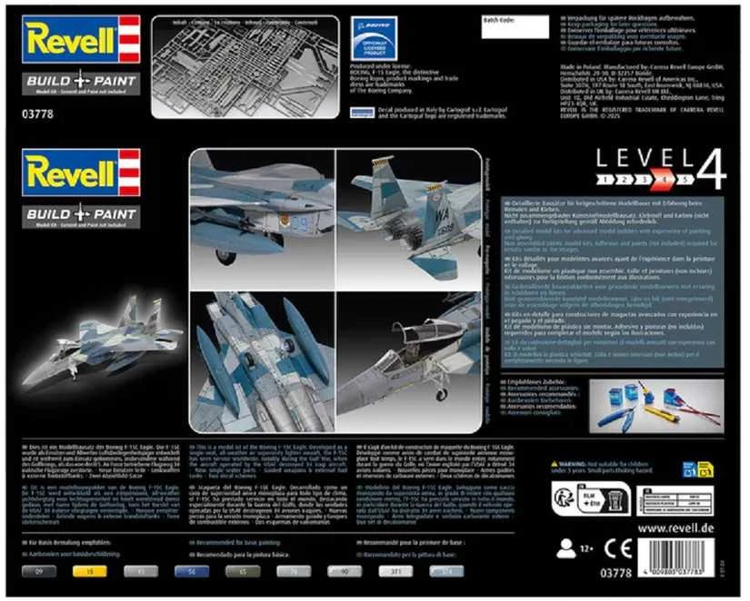 Revell Boeing F-15C Eagle 1/72 plastikinis lėktuvo modelis