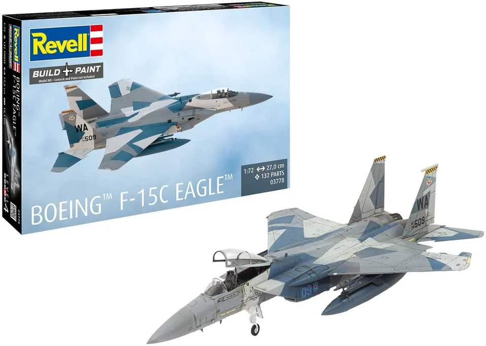 Revell Boeing F-15C Eagle 1/72 plastikinis lėktuvo modelis