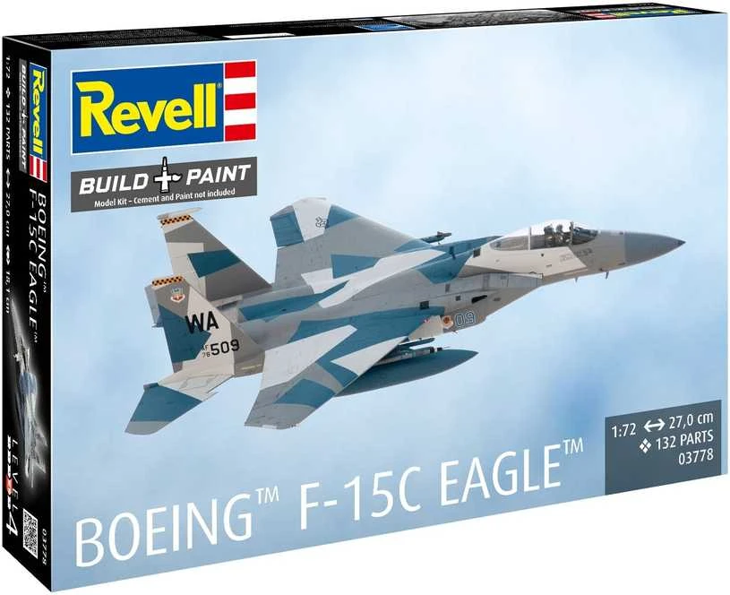 Revell Boeing F-15C Eagle 1/72 plastikinis lėktuvo modelis