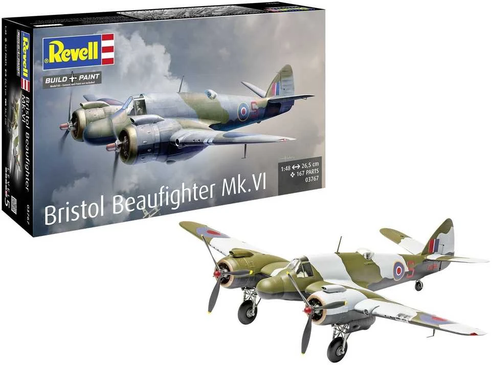 Revell Bristol Beaufighter Mk.VI 1/48 plastikinis lėktuvo modelis 03767
