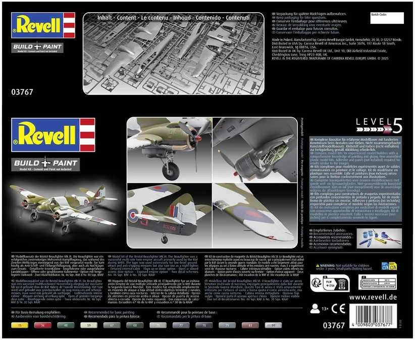 Revell Bristol Beaufighter Mk.VI 1/48 plastikinis lėktuvo modelis 03767
