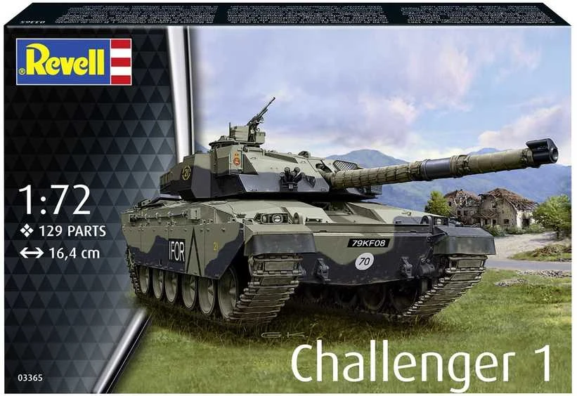 Revell Challenger 1 tanko modelis 1/72, plastikinis, 03365