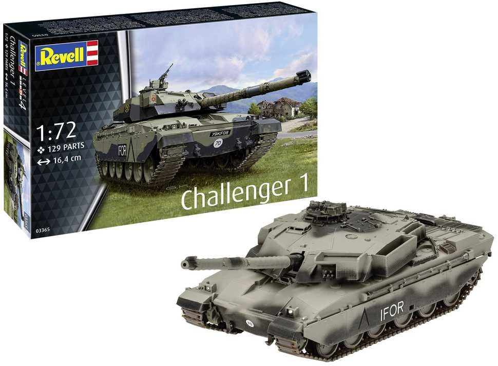 Revell Challenger 1 tanko modelis 1/72, plastikinis, 03365