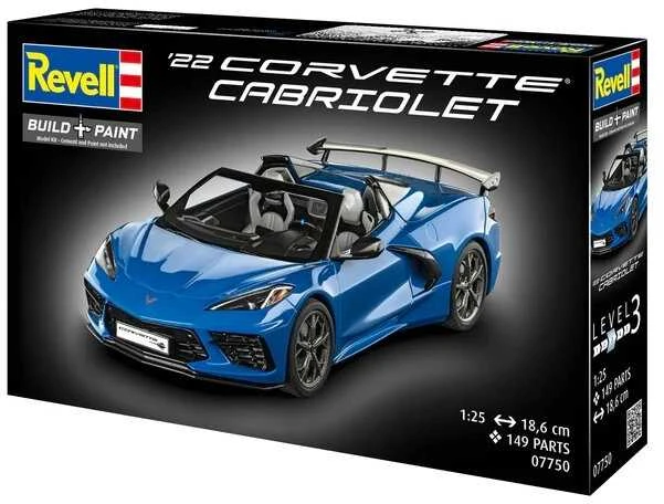 Revell Chevrolet Corvette C8 Cabriolet 1:25 plastikinis modelis