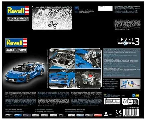 Revell Chevrolet Corvette C8 Cabriolet 1:25 plastikinis modelis