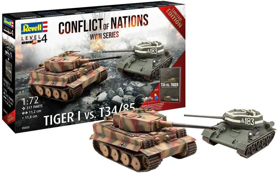 Revell Conflict of Nations dovanų komplektas 1/72, 05655 su dažais ir klijais