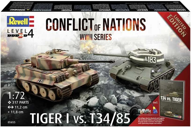 Revell Conflict of Nations dovanų komplektas 1/72, 05655 su dažais ir klijais