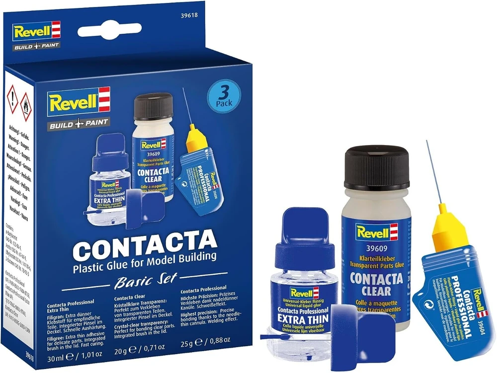Revell Contacta klijų rinkinys modeliams: Extra Thin, Professional, Clear