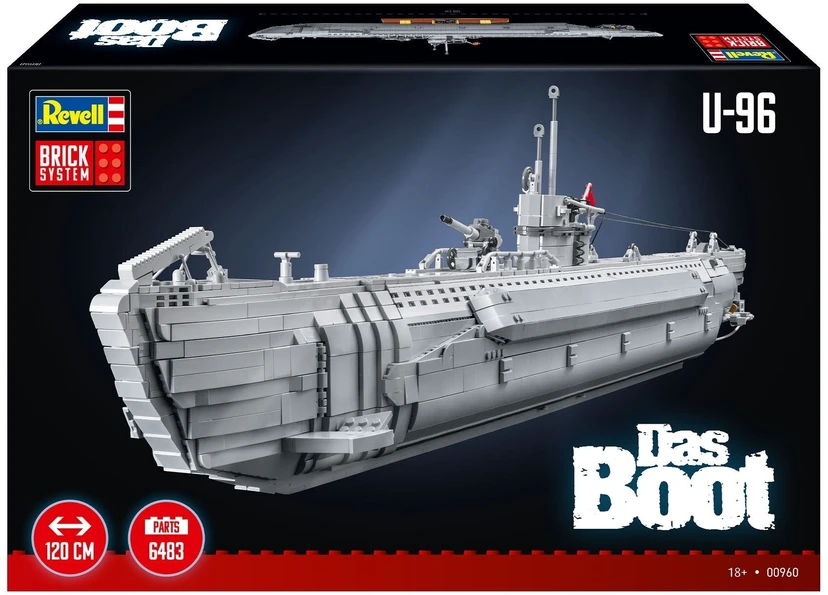 Revell Das Boot povandeninio laivo konstruktorius 1:56, 6483 det., 18+
