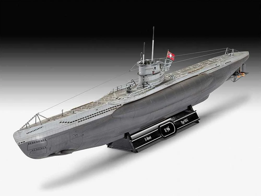 Revell – Das Boot U-Boot Typ VII C Collector's Edition – 40-mečio dovanų komplektas, 1/144, 05675