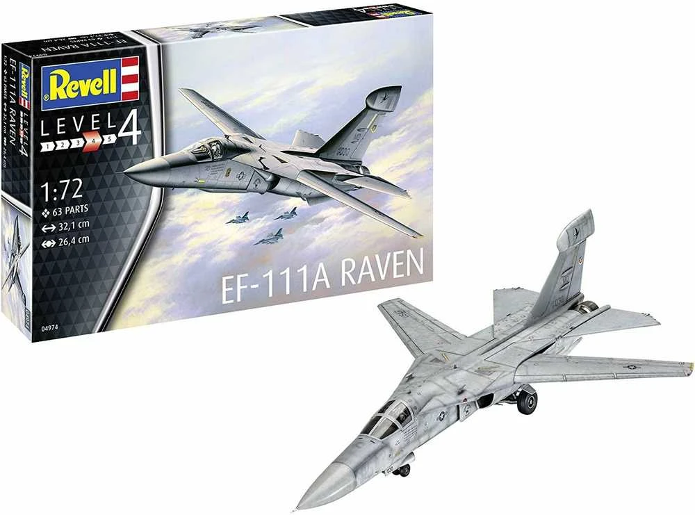 Revell EF-111A Raven - PLASTIKINIS modeliavimo rinkinys