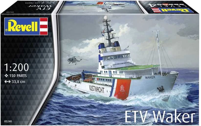 Revell ETV Waker Nyderlandų pakrančių apsaugos laivas 1:200