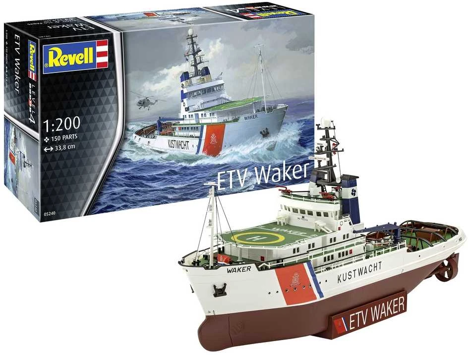 Revell ETV Waker Nyderlandų pakrančių apsaugos laivas 1:200