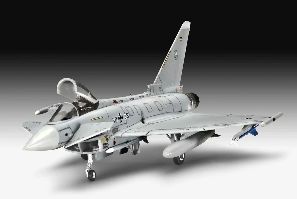 Revell Eurofighter Typhoon 1/144 modelio dovanų rinkinys pradedančiam