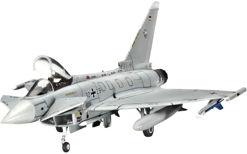 Revell Eurofighter Typhoon 1/144 modelio dovanų rinkinys pradedančiam