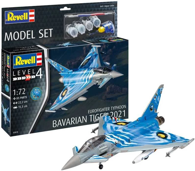 Revell Eurofighter Typhoon Bavarian Tiger 2021 1/72 dovanų rinkinys