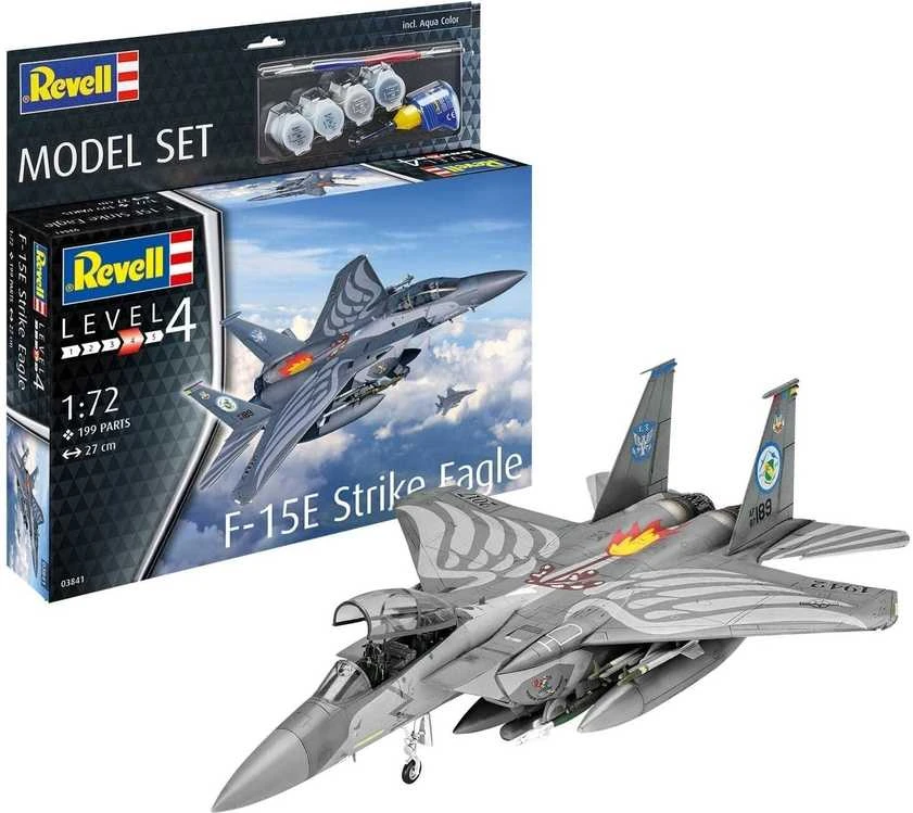 Revell F-15E Strike Eagle 1/72 dovanų rinkinys su dažais ir klijais