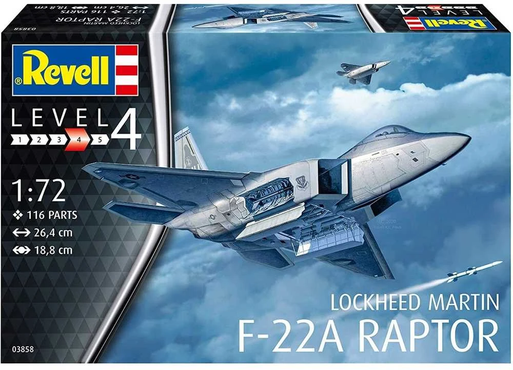 Revell - F-22A, 1/72, 03858