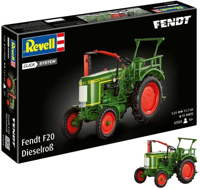 Revell Fendt F20 Dieselroß traktoriaus modelis 1/24 (Click System)