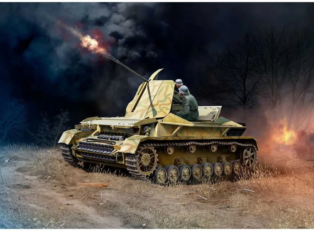 Revell Flakpanzer IV „Möbelwagen“ 3.7 cm Flak 43, 1:72 modelis