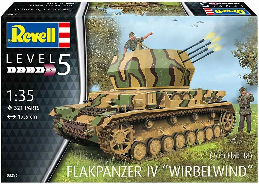Revell Flakpanzer IV Wirbelwind - PLASTIKINIS modeliavimo rinkinys
