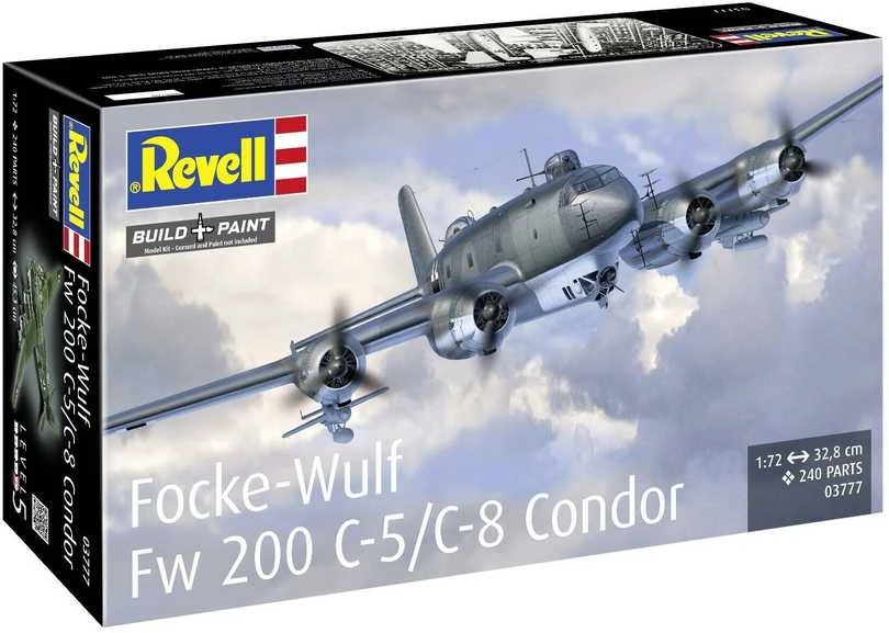 Revell Focke-Wulf Fw 200 Condor C-5/C-8 1/72 plastikinis lėktuvo modelis