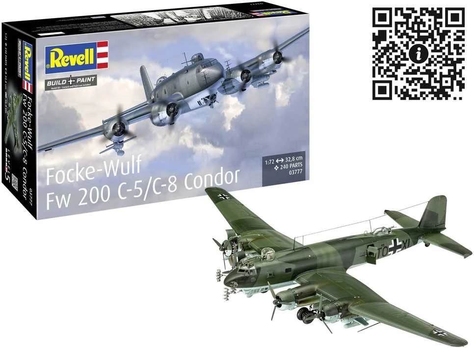 Revell Focke-Wulf Fw 200 Condor C-5/C-8 1/72 plastikinis lėktuvo modelis