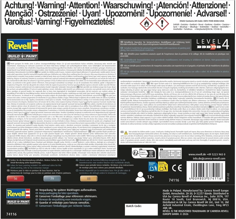 Revell Fokker Dr.1 triplano surenkamas modelis 1/72 – dovanų rinkinys