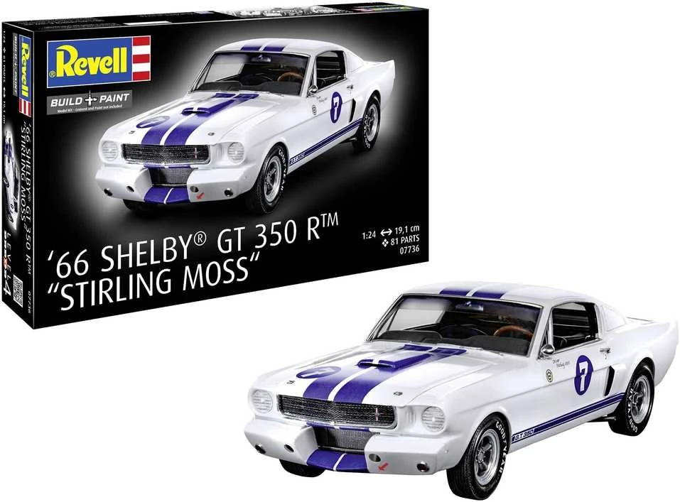 Revell Ford Mustang 1966 Shelby GT350R „Stirling Moss“ 1:24 surinkimo rinkinys