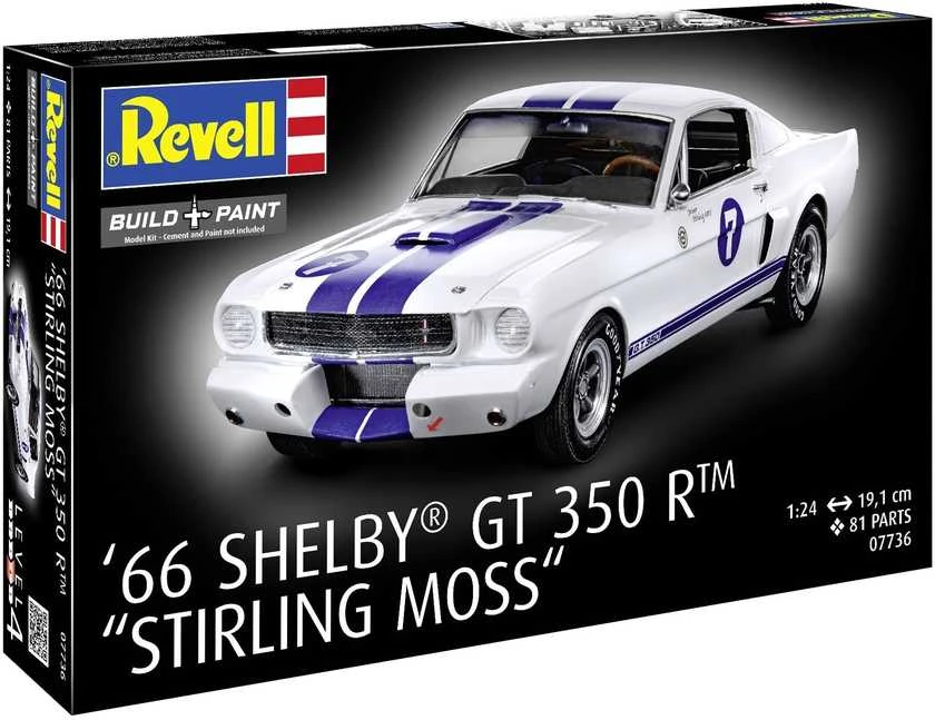 Revell Ford Mustang 1966 Shelby GT350R „Stirling Moss“ 1:24 surinkimo rinkinys